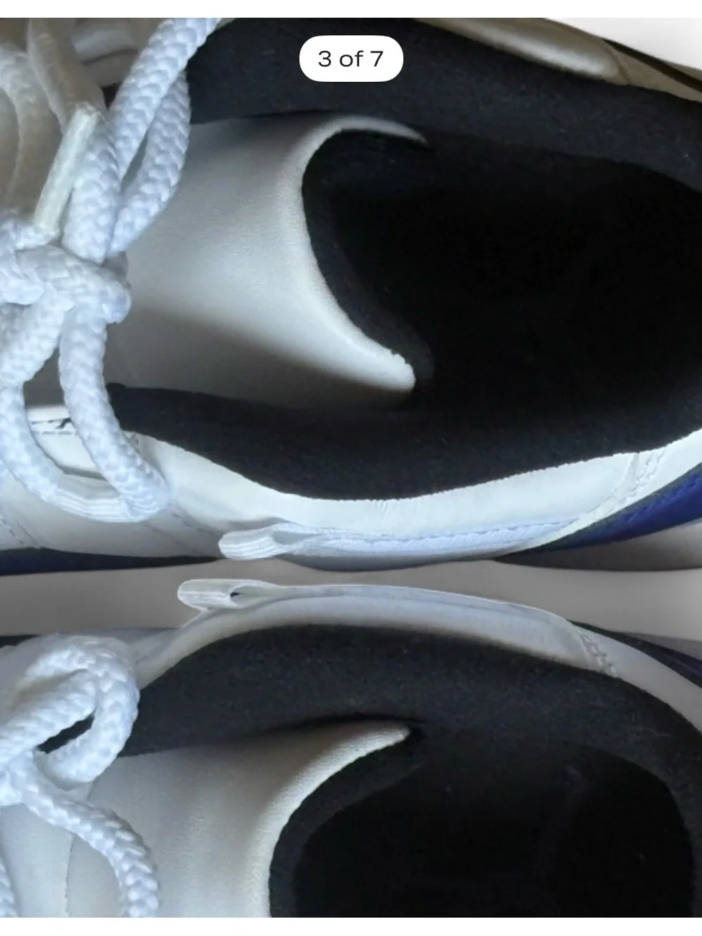 Jordan Men’s Athletic Shoes in White, Blue and Black
